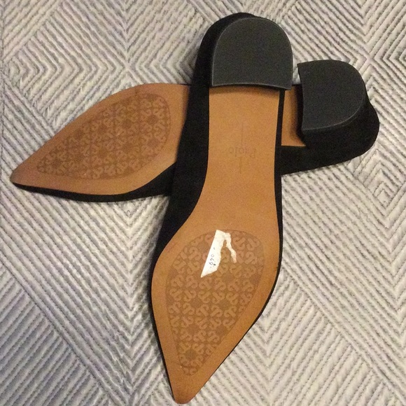 Linea Paolo 6.5 black suede shoes for women - Picture 7 of 8